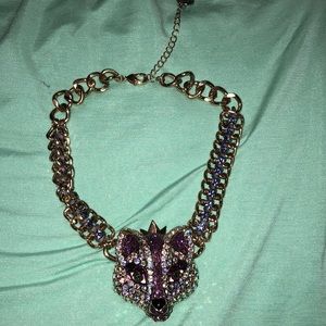 Betsey Johnson fox necklace